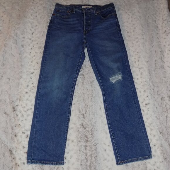 Levi's Denim - Levi's Wedgie Straight Distressed Jeans